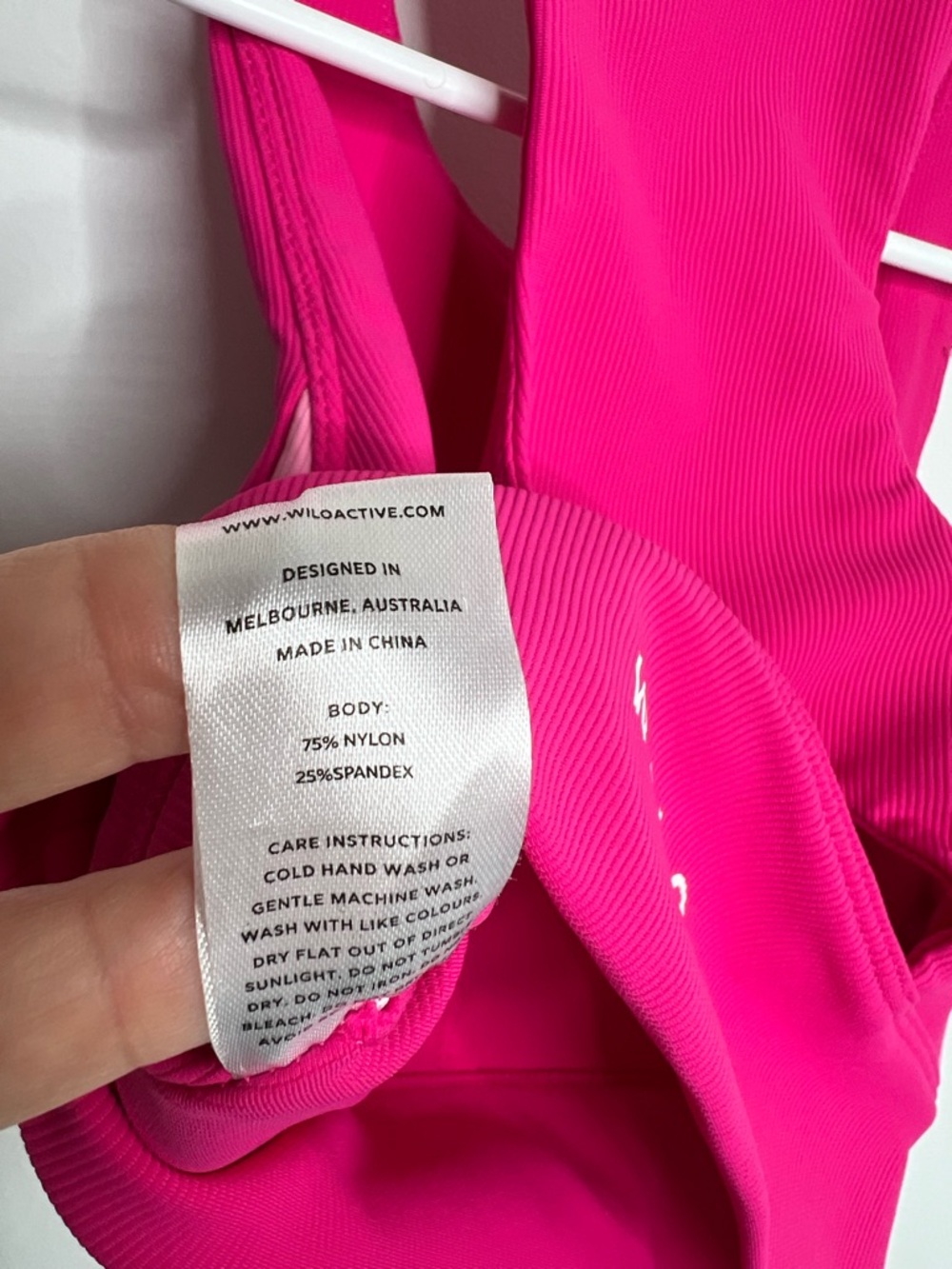 WILO Base Ribbed Longline Sports Bra Size XS - Picture 4 of 6